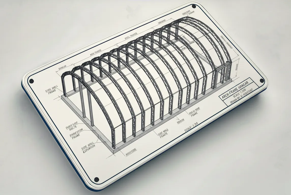 Арочные каркасные ангары