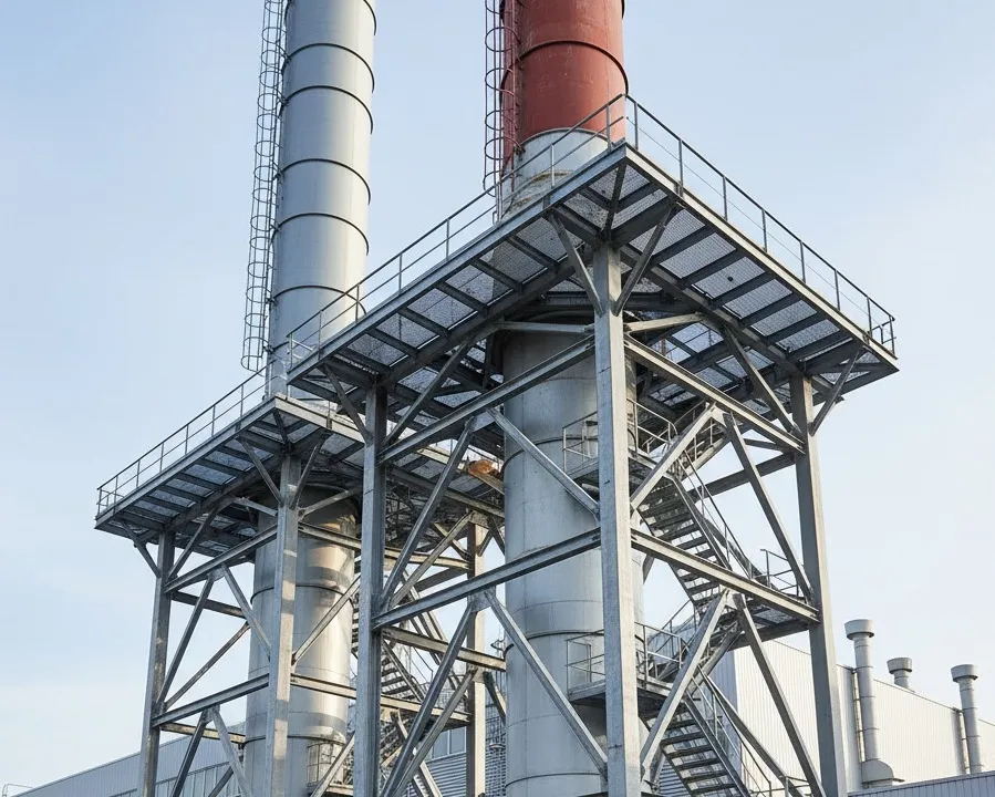 Металлоконструкции и дымовые трубы для котельных